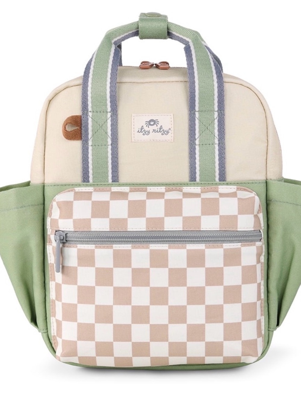 NEW ITZY RITZY toddler daycare backpack in check